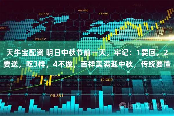 天牛宝配资 明日中秋节前一天，牢记：1要回，2要送，吃3样，4不做，吉祥美满迎中秋，传统要懂
