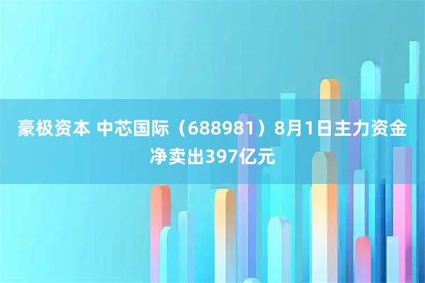 豪极资本 中芯国际（688981）8月1日主力资金净卖出397亿元